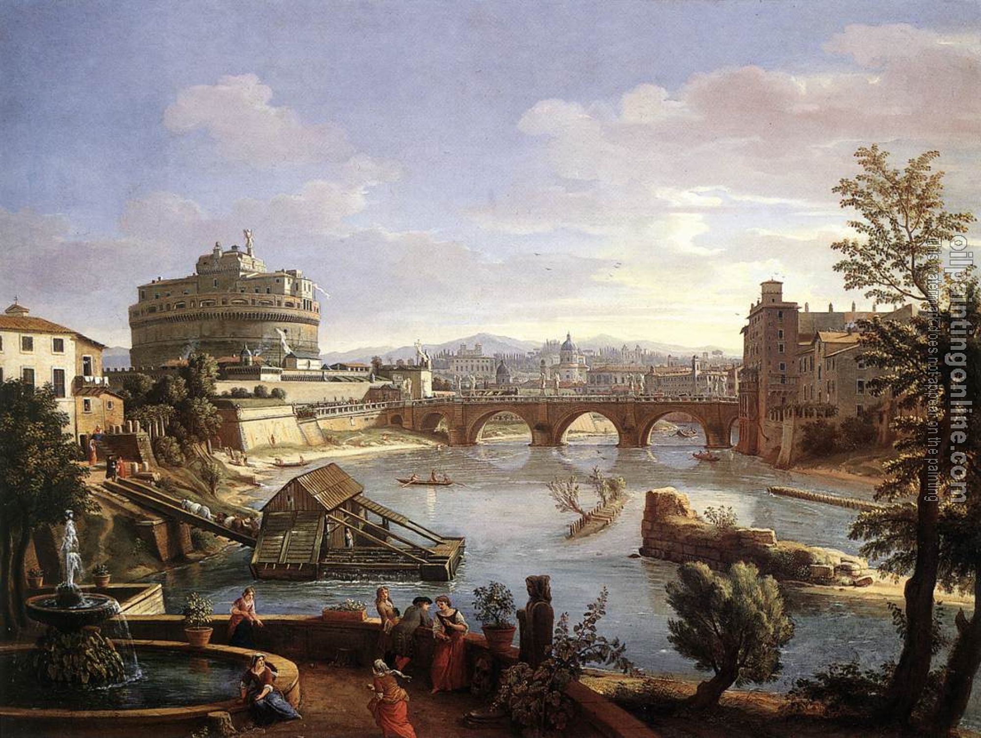 Wittel, Caspar Andriaans van - The Castel Sant'Angelo from the South